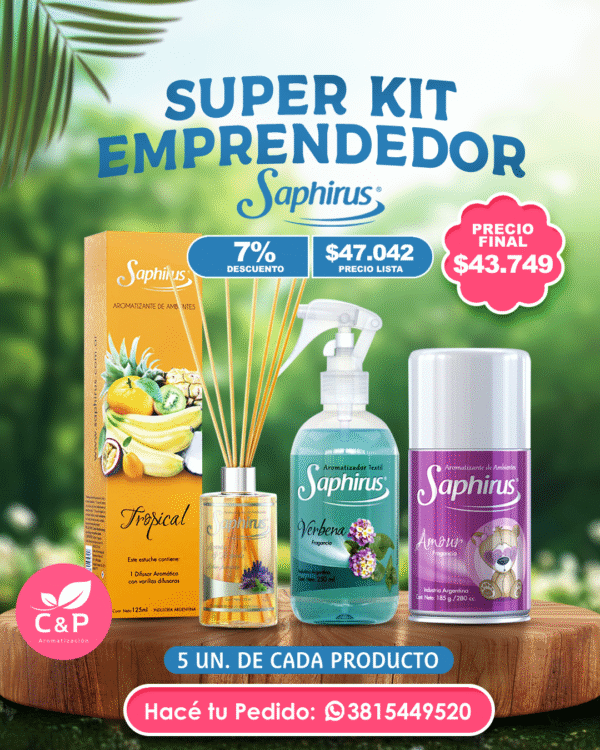 KIT 15 PRODUCTOS SAPHIRUS