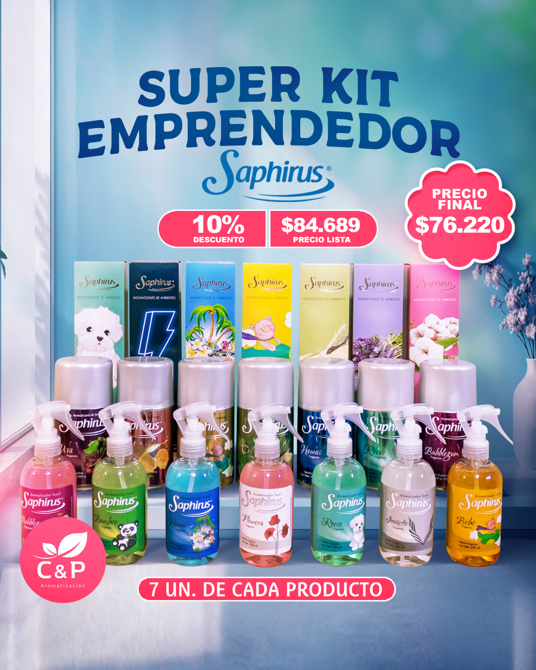 KIT 21 PRODUCTOS KIT 21 PRODUCTOS SAPHIRUS - Imagen 1