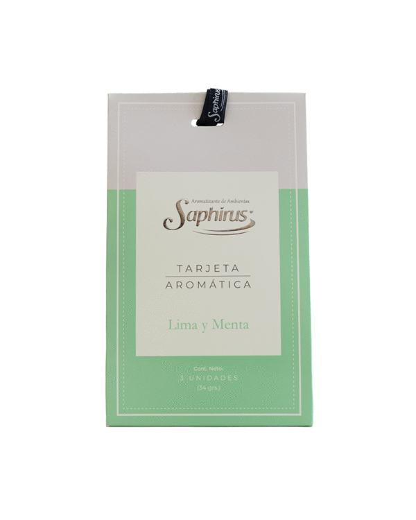 Tarjeta Aromatica Lima y Menta