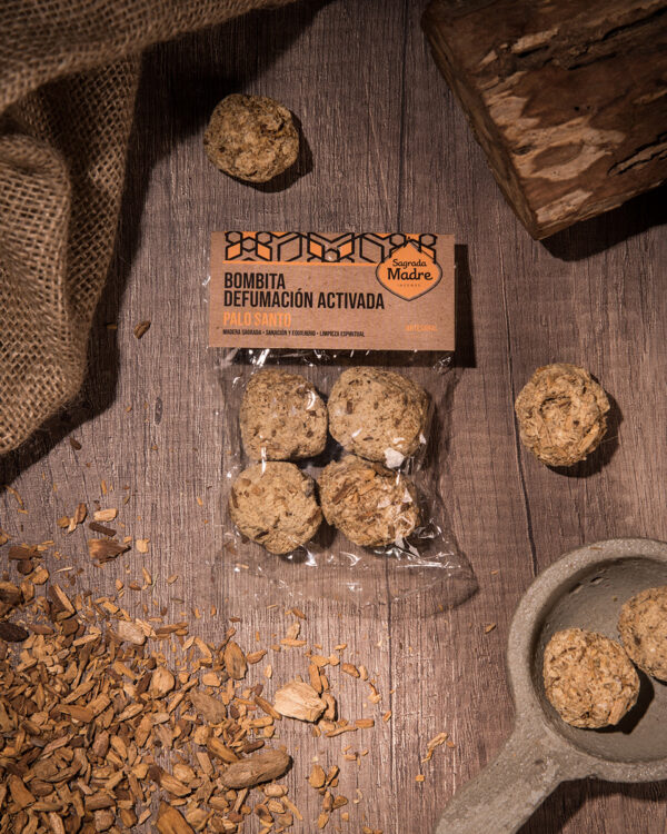 Bombita Defumación Activada x4 - Palo Santo