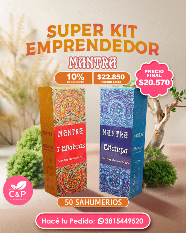 KIT 50 Sahumerios Hexagonal Mantra x15