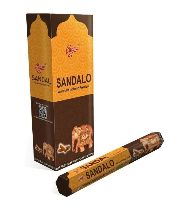 Sahumerio Charu Hexagonal SANDALO x20
