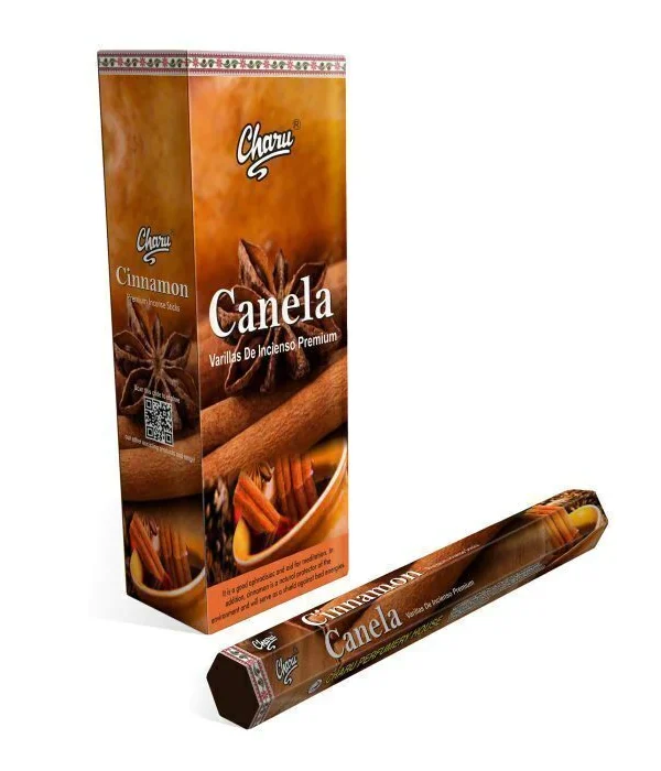 Sahumerio Charu Hexagonal CANELA x20