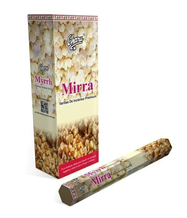 Sahumerio Charu Hexagonal MIRRA x20