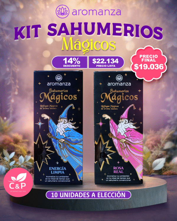 KIT AROMANZA Sahumerios Mágicos x10