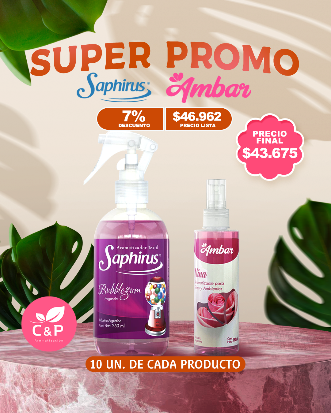 10 textil ambar + 10 TEXTIL SAP