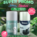 KIT 10 Aerosoles Saphirus + 10 Aerosoles Ambar