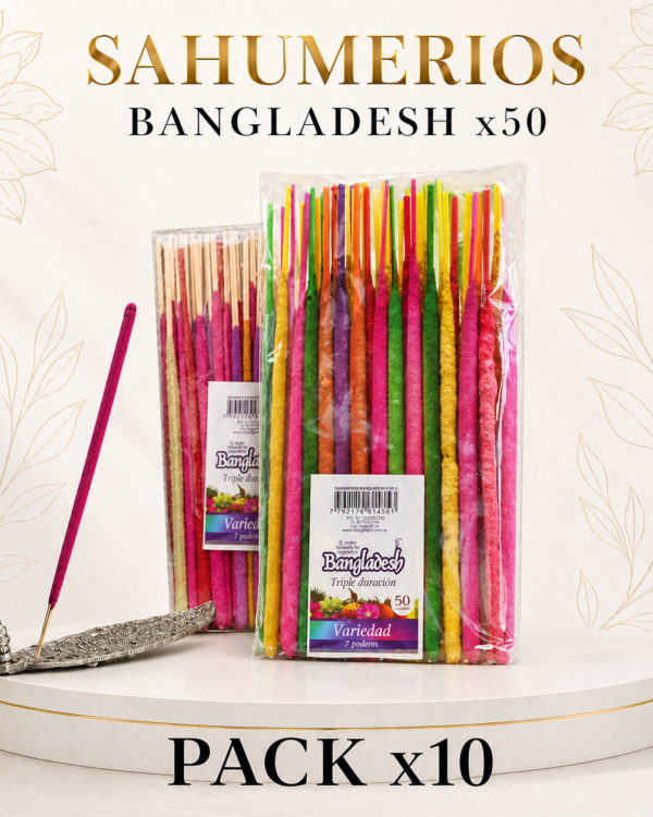 KIT 10 PAQUETES SAHUMERIOS BANGLADESH x50