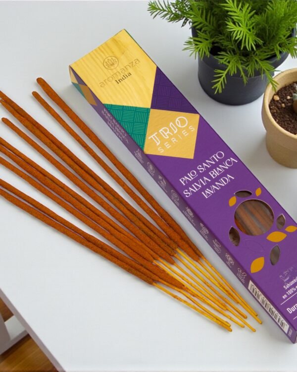 Palo Santo, Salvia Blanca, Lavanda - Sahumerios TRIO Aromanza