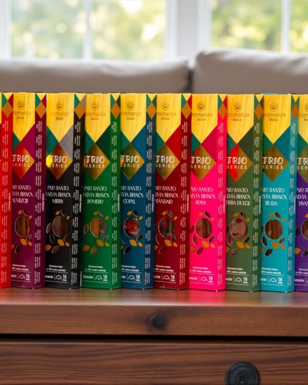 Palo Santo, Salvia Blanca, Mirra - Sahumerios TRIO Aromanza