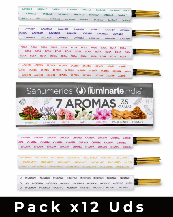 PACK TIRA x12 SAHUMERIOS 7 AROMAS