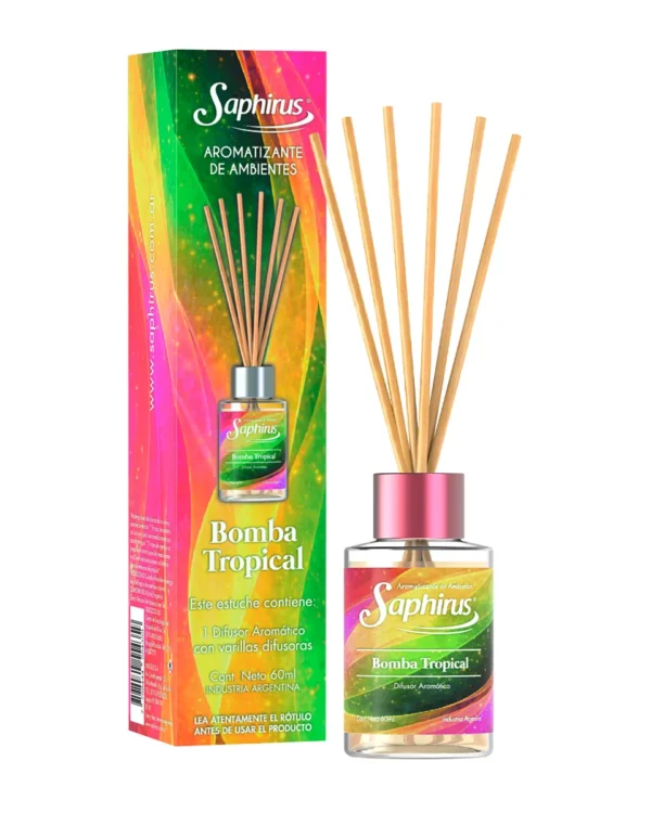 Bomba Tropical - Difusor con Varillas Saphirus 60ML