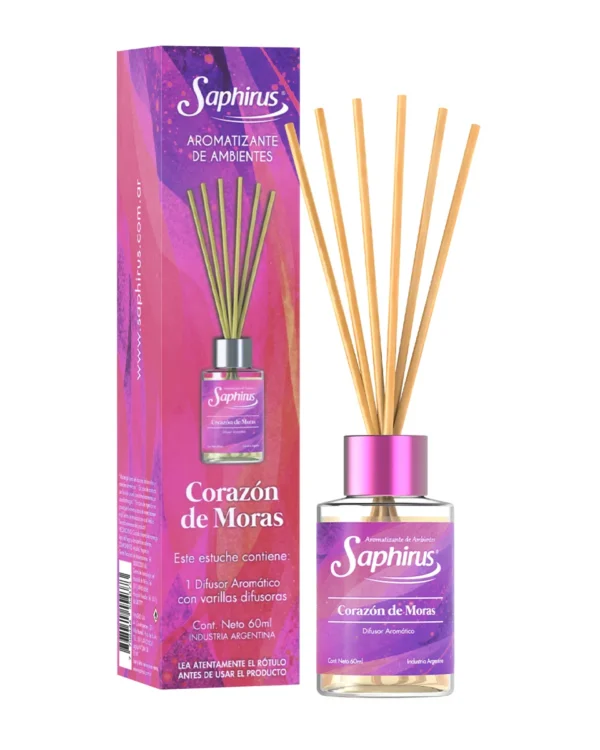 Corazon de Moras - Difusor con Varillas Saphirus 60ML