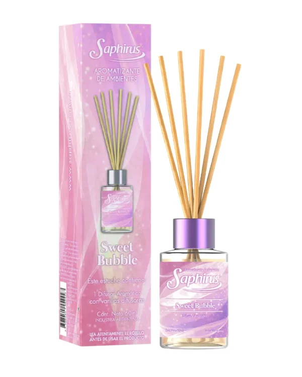 Sweet Bubble - Difusor con Varillas Saphirus 60ML
