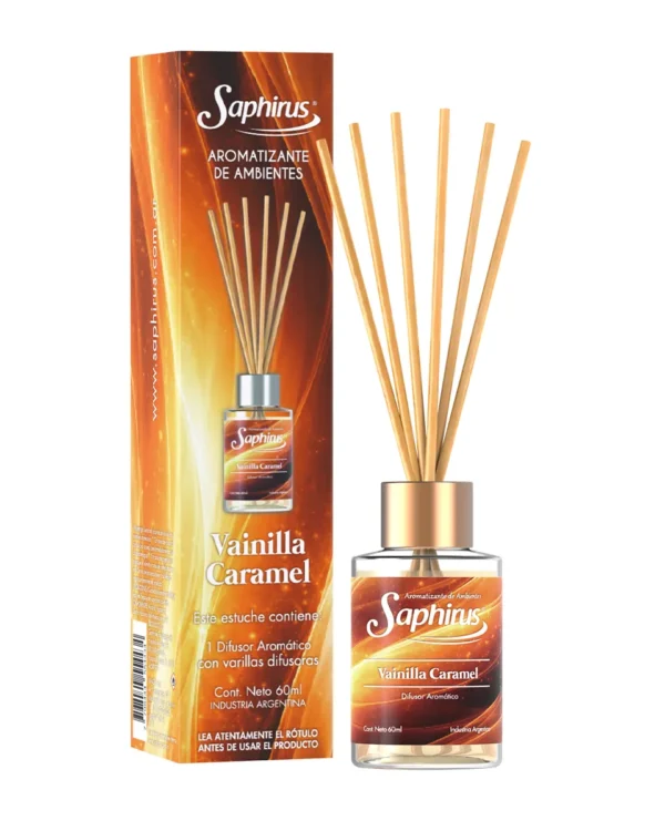Vainilla Caramel - Difusor con Varillas Saphirus 60ML