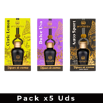 PACK 5 DIFUSORES PARA AUTO AROMANZA 12ML