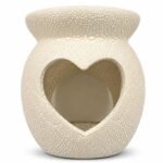 Hornillo CORAZON BLANCO Cerámica 9cm