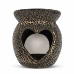 Hornillo CORAZON NEGRO Cerámica 9cm
